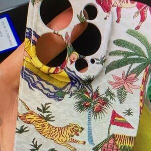 Case-Mate Tropical Print Phone Case with Tigers and Palm Trees